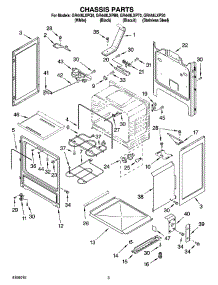 03 - Chassis Parts parts for Whirlpool Range GR448LXPT0 from AppliancePartsPros.com