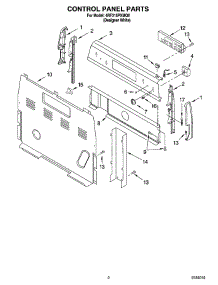 02 - Control Panel Parts parts for Whirlpool Range 4RF315PXMQ0 from AppliancePartsPros.com