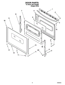 05 - Door Parts, Miscellaneous Parts parts for Whirlpool Range 4RF315PXMQ0 from AppliancePartsPros.com
