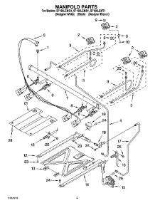 03 - Manifold Parts parts for Whirlpool Range SF196LEMQ1 from AppliancePartsPros.com