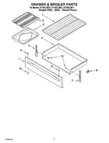 05 - Drawer & Broiler Parts parts for Whirlpool Range SF196LEMB1 from AppliancePartsPros.com