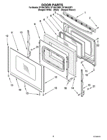 06 - Door Parts, Optional Parts (Not Included) parts for Whirlpool Range SF196LEMB1 from AppliancePartsPros.com