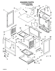 04 - Chassis Parts parts for Whirlpool Range VSF303PEKQ3 from AppliancePartsPros.com