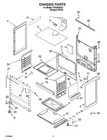 04 - Chassis Parts parts for Whirlpool Range SF3020SKQ3 from AppliancePartsPros.com
