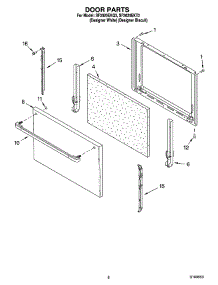 06 - Door Parts, Miscellaneous Parts parts for Whirlpool Range SF3020EKQ3 from AppliancePartsPros.com
