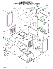 04 - Chassis Parts parts for Whirlpool Range SF315PEPW1 from AppliancePartsPros.com
