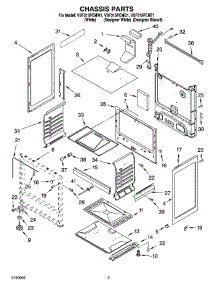 04 - Chassis Parts parts for Whirlpool Range VSF315PEMT1 from AppliancePartsPros.com