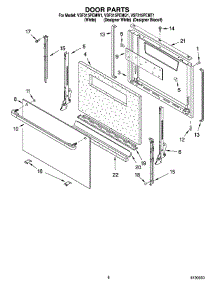 06 - Door Parts, Miscellaneous Parts parts for Whirlpool Range VSF315PEMT1 from AppliancePartsPros.com
