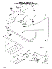 03 - Manifold Parts parts for Whirlpool Range VSF315PEMT2 from AppliancePartsPros.com