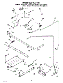 03 - Manifold Parts parts for Whirlpool Range SF315PEPQ1 from AppliancePartsPros.com