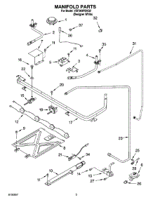03 - Manifold Parts parts for Whirlpool Range VSF303PEKQ2 from AppliancePartsPros.com