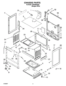 04 - Chassis Parts parts for Whirlpool Range VSF303PEKQ2 from AppliancePartsPros.com