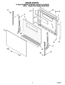 06 - Door Parts, Miscellaneous Parts parts for Whirlpool Range SF315PEPT0 from AppliancePartsPros.com