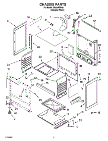 04 - Chassis Parts parts for Whirlpool Range SF303PEPQ0 from AppliancePartsPros.com