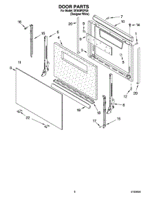 06 - Door Parts, Miscellaneous Parts parts for Whirlpool Range SF303PEPQ0 from AppliancePartsPros.com
