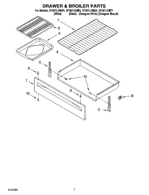 05 - Drawer & Broiler Parts parts for Whirlpool Range SF367LEMQ1 from AppliancePartsPros.com