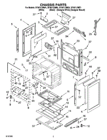 04 - Chassis Parts parts for Whirlpool Range SF367LEMT1 from AppliancePartsPros.com