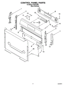 02 - Control Panel Parts parts for Whirlpool Range SF379LEMS1 from AppliancePartsPros.com