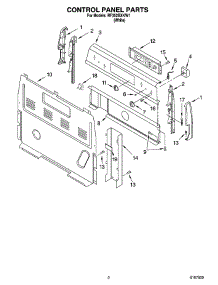 02 - Control Panel Parts parts for Whirlpool Range RF352BXKW1 from AppliancePartsPros.com