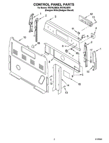 02 - Control Panel Parts parts for Whirlpool Range RF379LXMQ0 from AppliancePartsPros.com