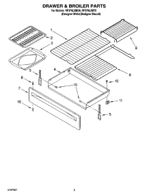 04 - Drawer & Broiler Parts parts for Whirlpool Range RF379LXMT0 from AppliancePartsPros.com