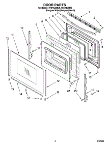 05 - Door Parts, Miscellaneous Parts parts for Whirlpool Range RF379LXMQ0 from AppliancePartsPros.com