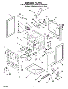 03 - Chassis Parts parts for Whirlpool Range RF361PXKB2 from AppliancePartsPros.com