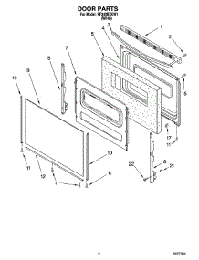 05 - Door Parts, Miscellaneous Parts parts for Whirlpool Range RF340BXKW1 from AppliancePartsPros.com