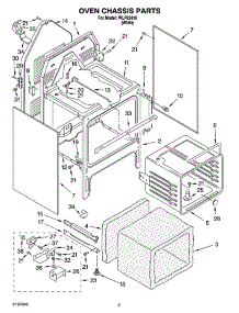 04 - Oven Chassis Parts parts for Whirlpool Range WLP83810 from AppliancePartsPros.com