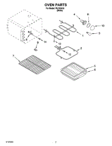 05 - Oven Parts, Miscellaneous Parts parts for Whirlpool Range WLP83810 from AppliancePartsPros.com