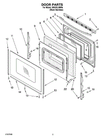 04 - Door Parts parts for Whirlpool Range GR475LXMS0 from AppliancePartsPros.com
