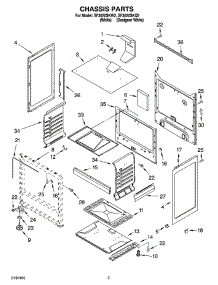 04 - Chassis Parts parts for Whirlpool Range SF3020SKQ2 from AppliancePartsPros.com