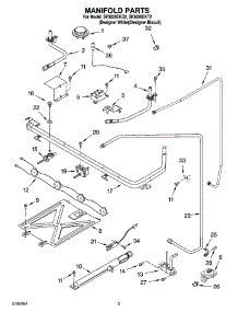 03 - Manifold Parts parts for Whirlpool Range SF3020EKQ2 from AppliancePartsPros.com
