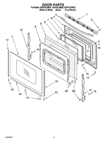 04 - Door Parts parts for Whirlpool Range GR470LXMP0 from AppliancePartsPros.com