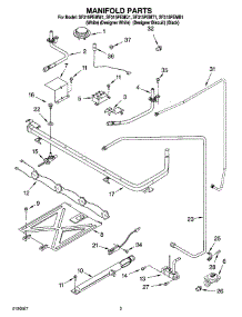 03 - Manifold Parts parts for Whirlpool Range SF315PEMT1 from AppliancePartsPros.com
