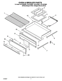 05 - Oven & Broiler Parts parts for Whirlpool Range SF315PEMQ1 from AppliancePartsPros.com