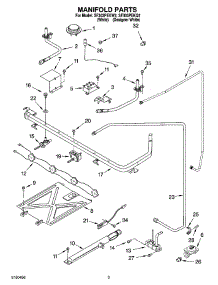 03 - Manifold Parts parts for Whirlpool Range SF303PEKW2 from AppliancePartsPros.com