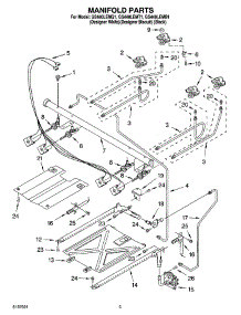 03 - Manifold Parts parts for Whirlpool Range GS440LEMT1 from AppliancePartsPros.com