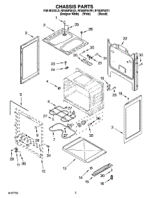 03 - Chassis Parts parts for Whirlpool Range RF303PXKQ1 from AppliancePartsPros.com
