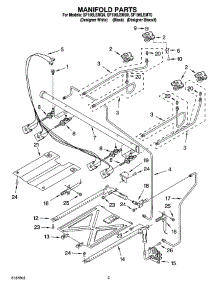 03 - Manifold Parts parts for Whirlpool Range SF196LEMQ0 from AppliancePartsPros.com