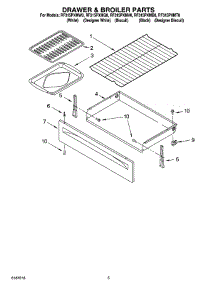 04 - Drawer & Broiler Parts parts for Whirlpool Range RF315PXMV0 from AppliancePartsPros.com