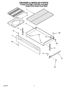 05 - Drawer & Broiler Parts, Miscellaneous Parts parts for Whirlpool Range RF364LXMT0 from AppliancePartsPros.com