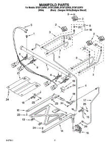 03 - Manifold Parts parts for Whirlpool Range SF367LEMB0 from AppliancePartsPros.com