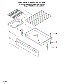 04 - Drawer & Broiler Parts parts for Whirlpool Range RF361PXKQ2 from AppliancePartsPros.com