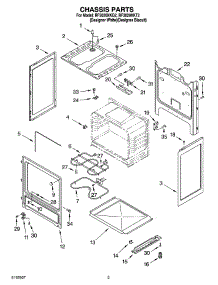 03 - Chassis Parts parts for Whirlpool Range RF3020XKQ2 from AppliancePartsPros.com