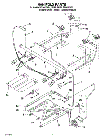 03 - Manifold Parts parts for Whirlpool Range SF196LEMT0 from AppliancePartsPros.com
