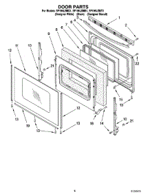06 - Door Parts, Miscellaneous Parts parts for Whirlpool Range SF196LEMT0 from AppliancePartsPros.com