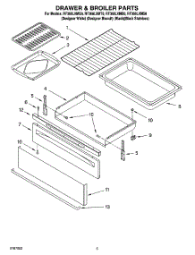 04 - Drawer & Broiler Parts parts for Whirlpool Range RF368LXMQ0 from AppliancePartsPros.com