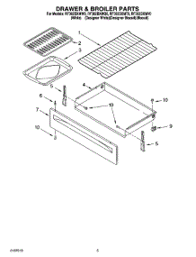 04 - Drawer & Broiler Parts parts for Whirlpool Range RF362BXMV0 from AppliancePartsPros.com
