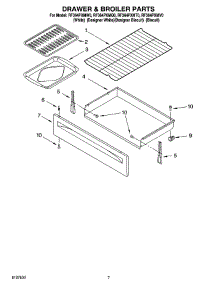 05 - Drawer & Broiler Parts, Miscellaneous Parts parts for Whirlpool Range RF364PXMT0 from AppliancePartsPros.com